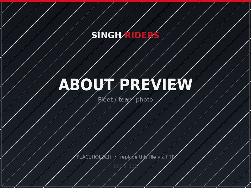 Singh Riders fleet